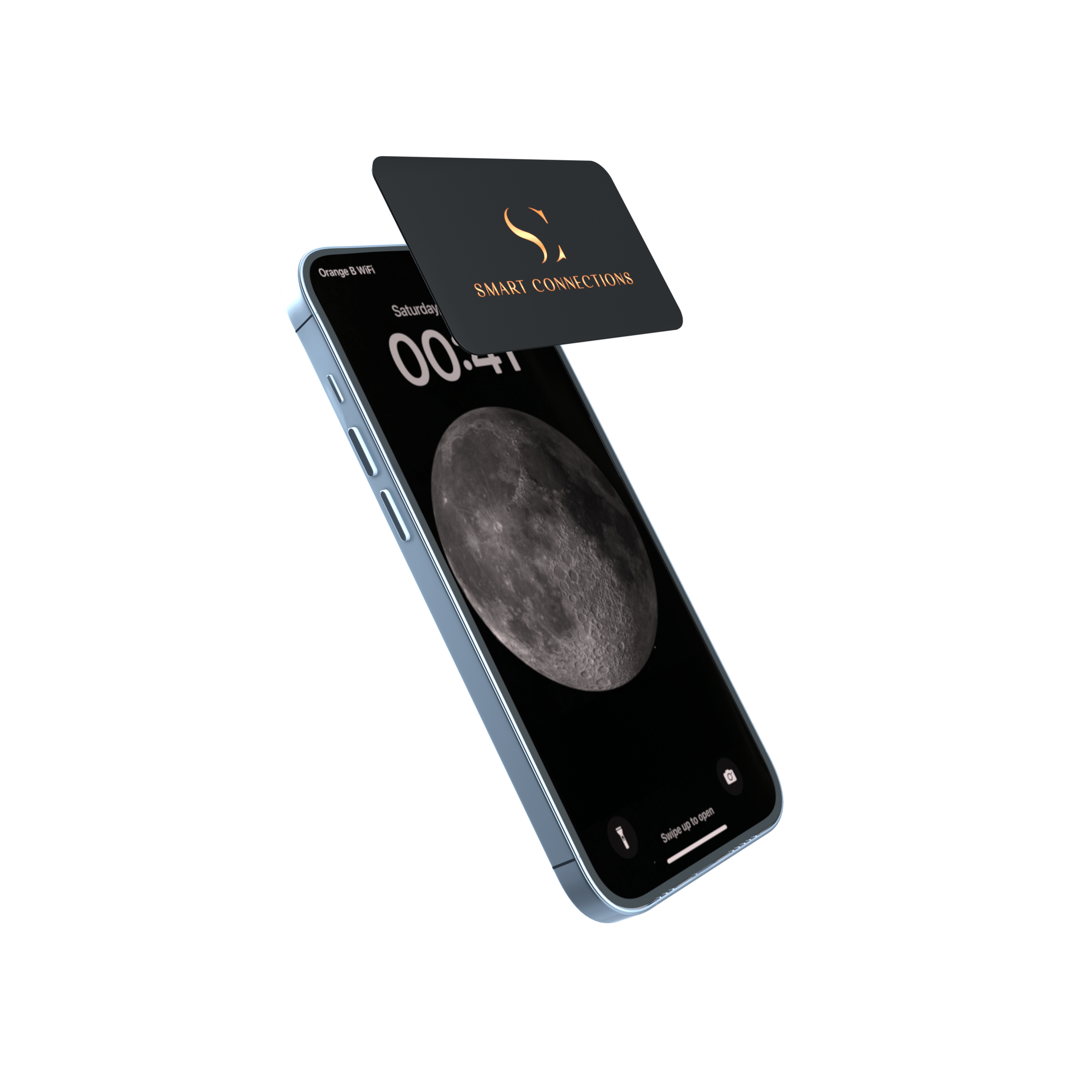 Smartphone with business card